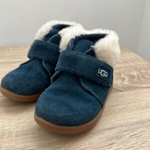 UGG Boots - Toddler Boy Size 8 Cozy with Velcro Close Gently Worn